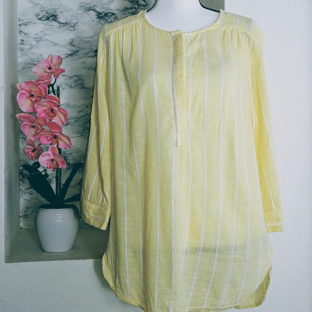 Nine West Jeans "Lucy" Striped Yellow/WhiteTunic